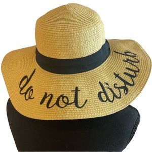 C.C. Do Not Disturb beach hat/ sun hat